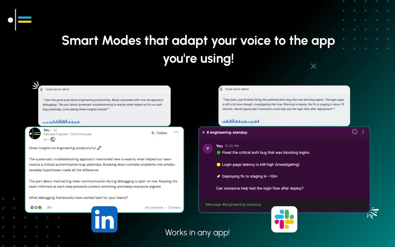 Messaging Mode: Dictating Slack and WhatsApp Without Sounding Stiff